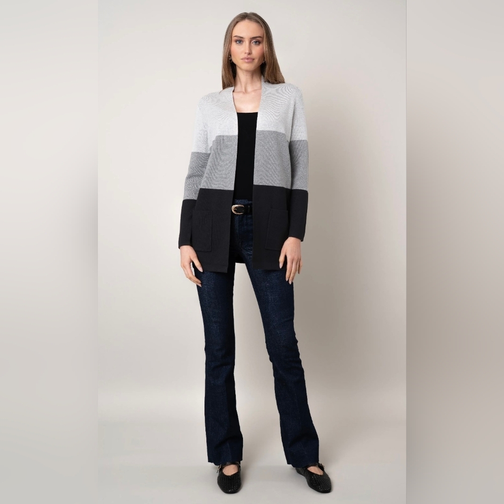 Cyrus The Colorblock Open Cardigan